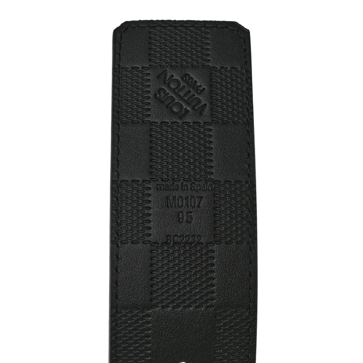 Damier Graphite Damier Infini 40mm LV Initiales Reversible Belt 95 38 Black