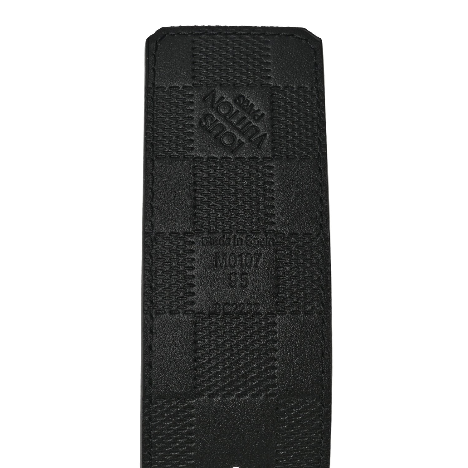 Louis Vuitton Damier Graphite Damier Infini 40mm LV Initiales Reversible Belt 95 38 Black 7 of 8