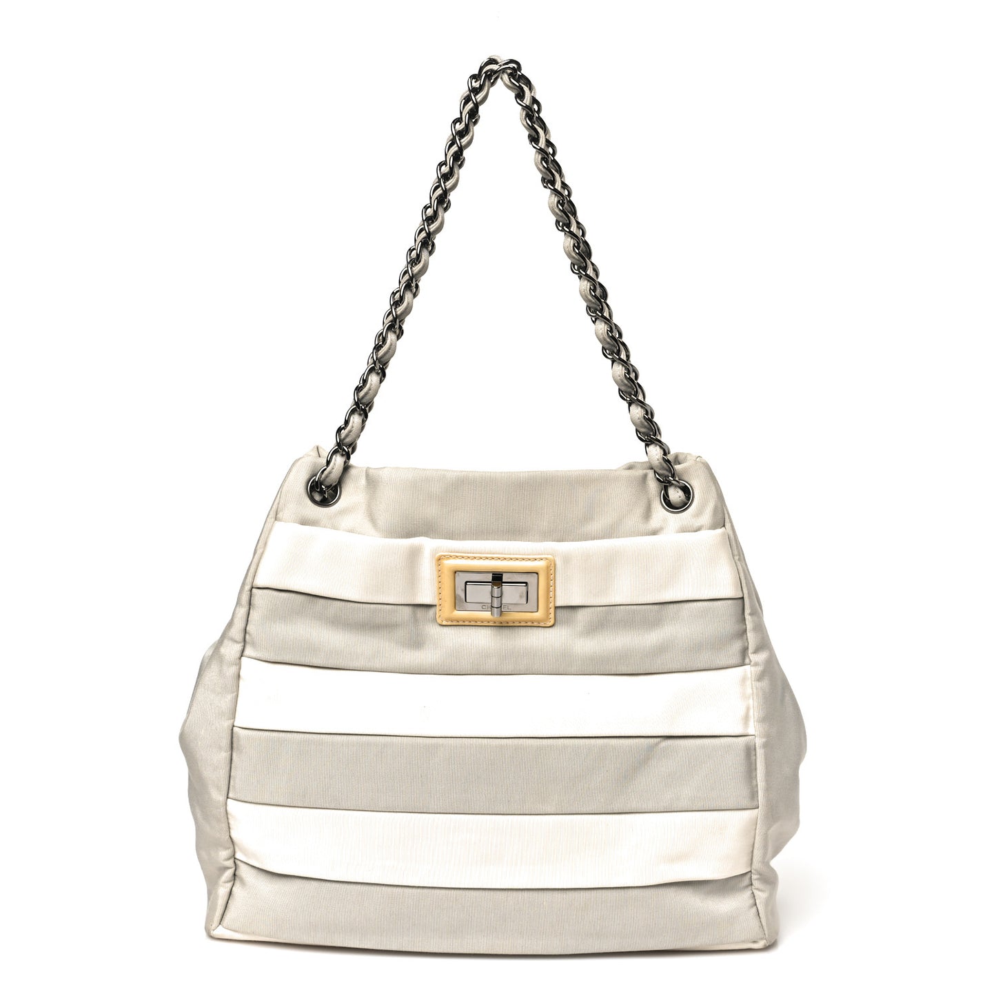 Nylon Quilted 2.55 Reissue Tote White Grey
