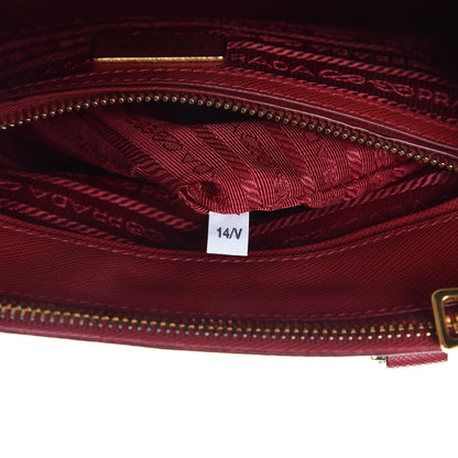 Prada Saffiano Small Galleria Double Zip Tote Fuoco 7 of 13
