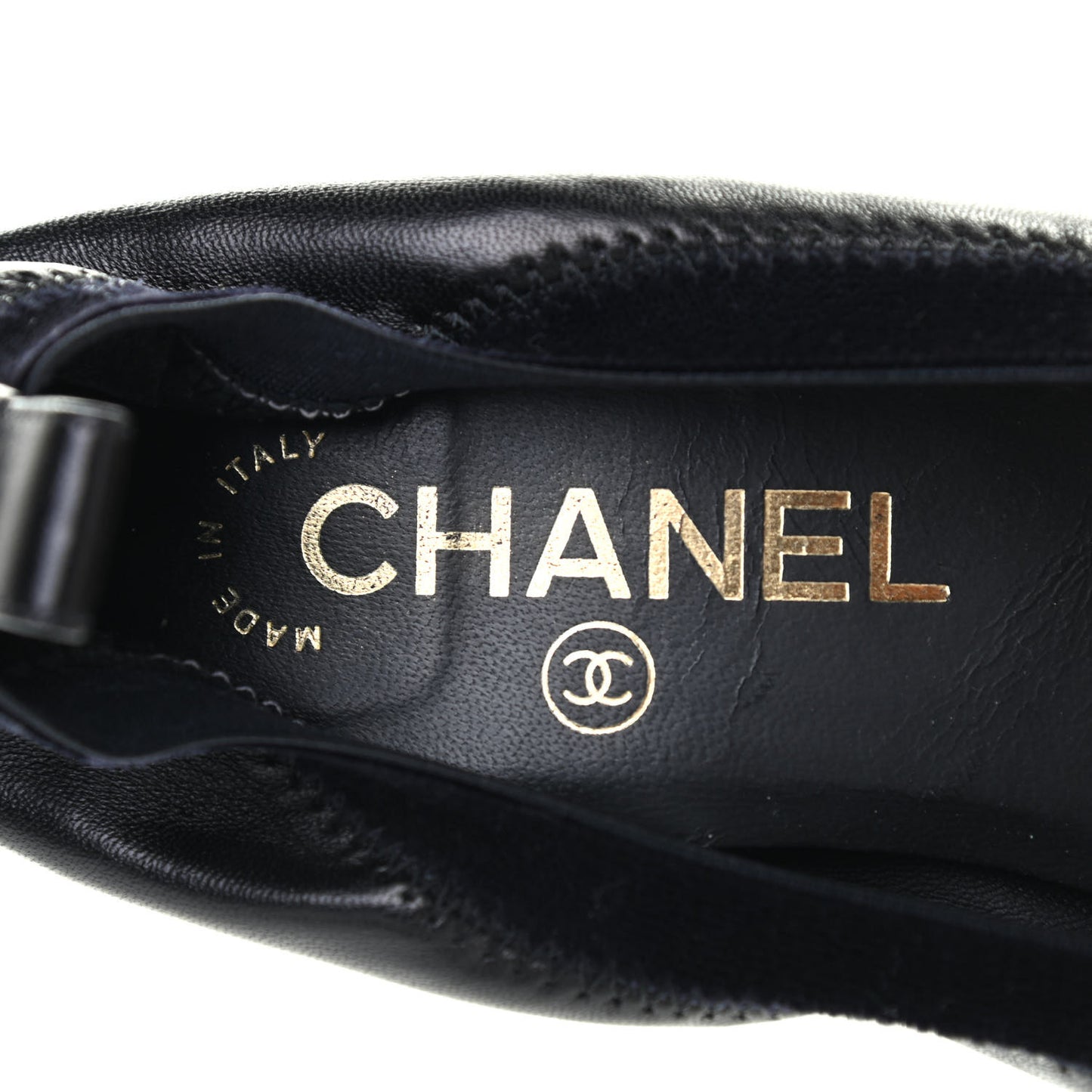 Lambskin Elastic Stretch Camellia Pumps 37 Black