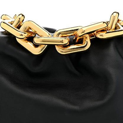 Bottega Veneta Calfskin The Pouch Chain Black 9 of 11