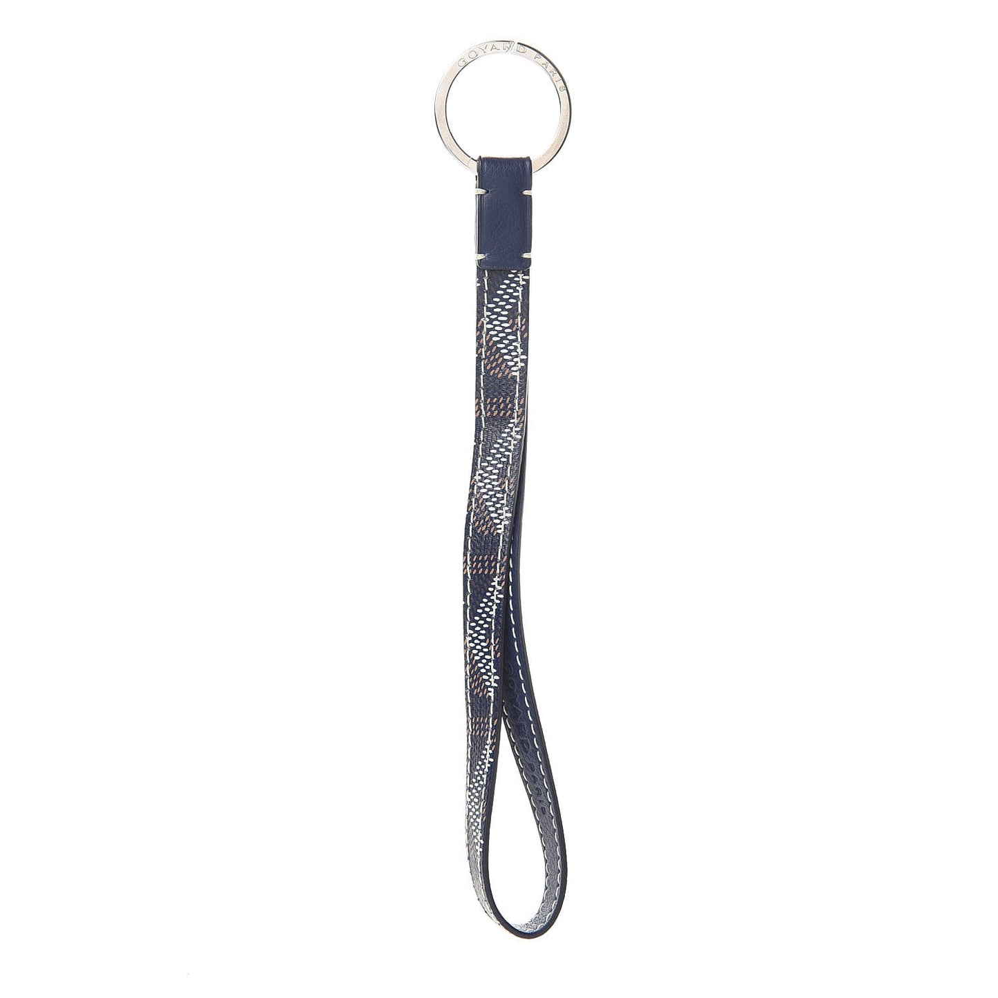 Goyardine Sesame Key Holder Navy