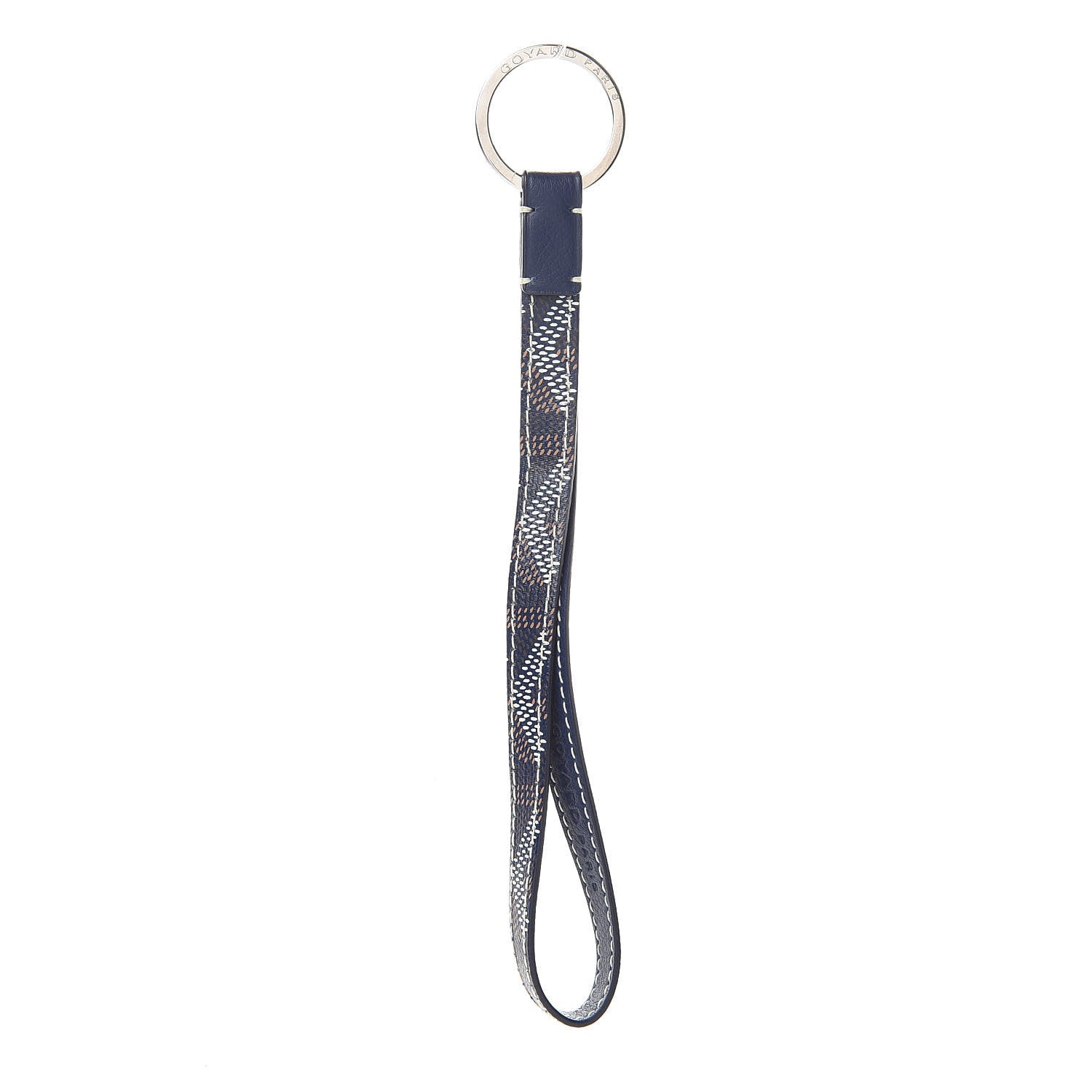 Goyard Goyardine Sesame Key Holder Navy 1 of 2