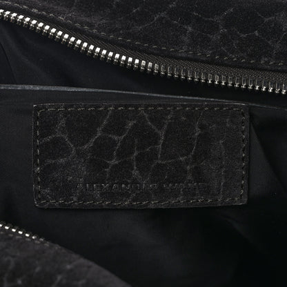 Alexander Wang Tumbled Nubuck Rocco Espresso Rhodium Hardware 6 of 8