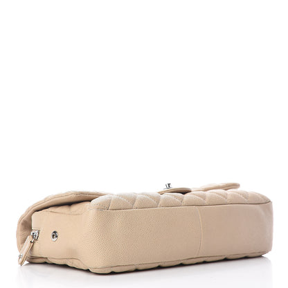 Chanel Caviar Quilted Jumbo Easy Flap Beige 4 of 16