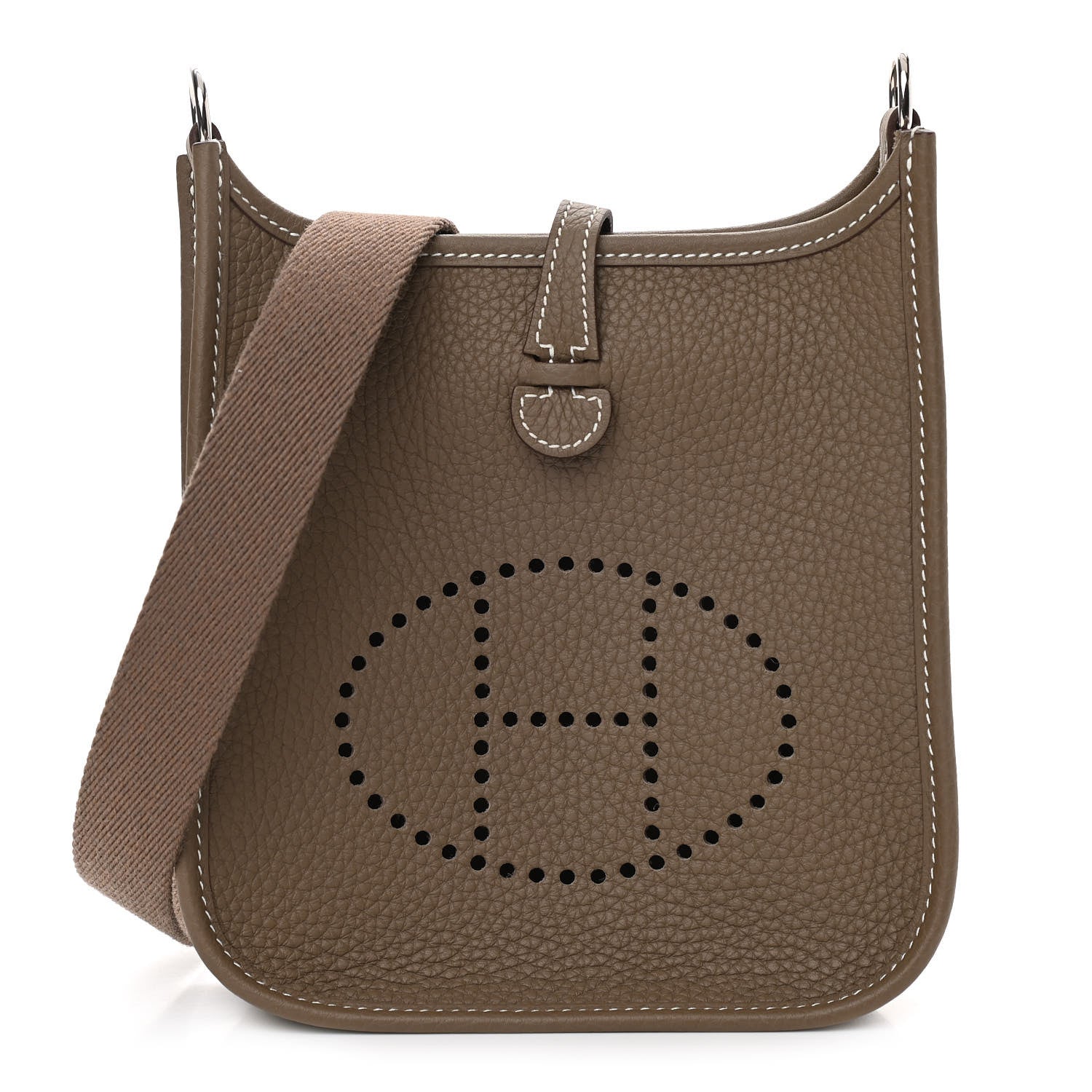 Hermes Taurillon Clemence Evelyne TPM Etoupe 1 of 11