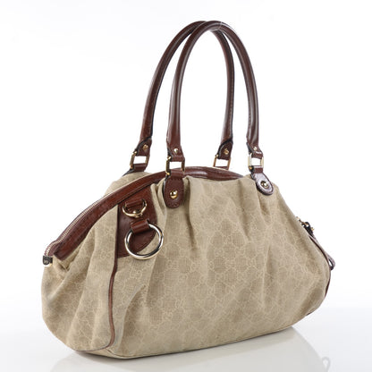 Gucci Monogram Cabinato Medium Sukey Boston Brown 5 of 11