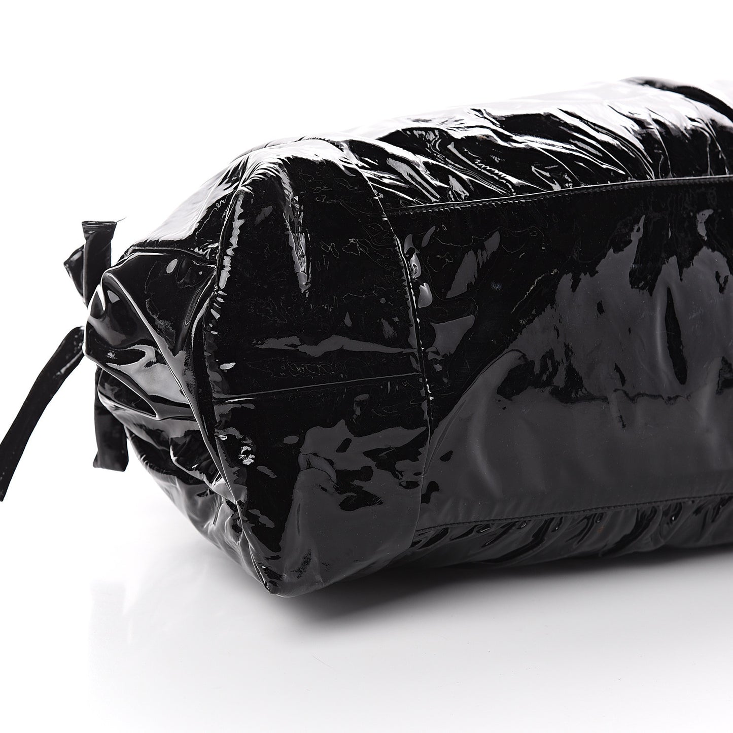 Patent Medium Hysteria Top Handle Bag Black
