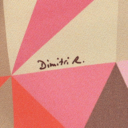 Hermes Silk Les Faceties De Pegase Scarf 90 Corail Fuchsia Orange 5 of 6