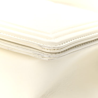 Chanel Calfskin Quilted Medium Boy Flap White 11 of 16
