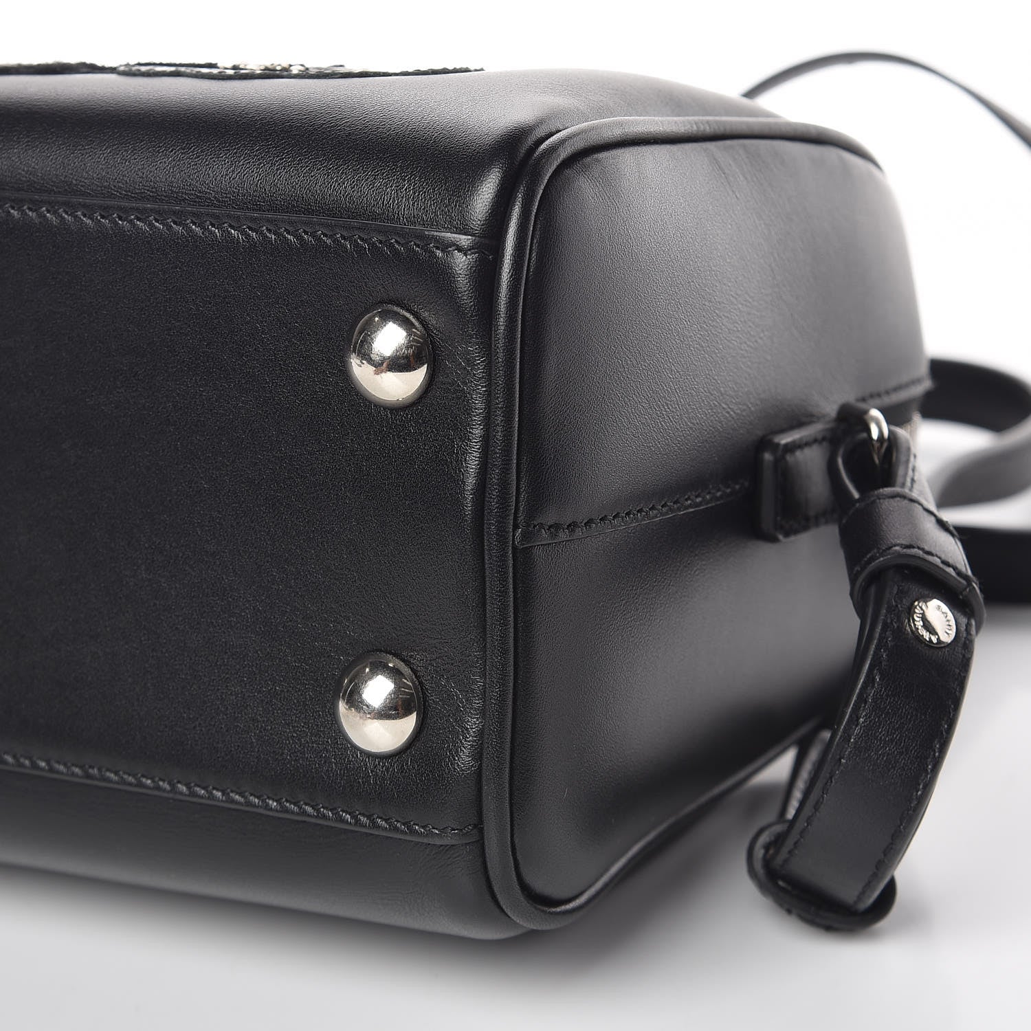 Saint Laurent Calfskin Love Patchwork Classic Baby Duffle Black 10 of 10