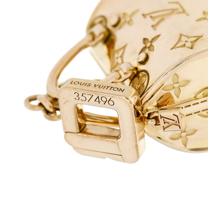 Louis Vuitton 18K Yellow Gold Monogram Speedy Pendant Charm 5 of 6