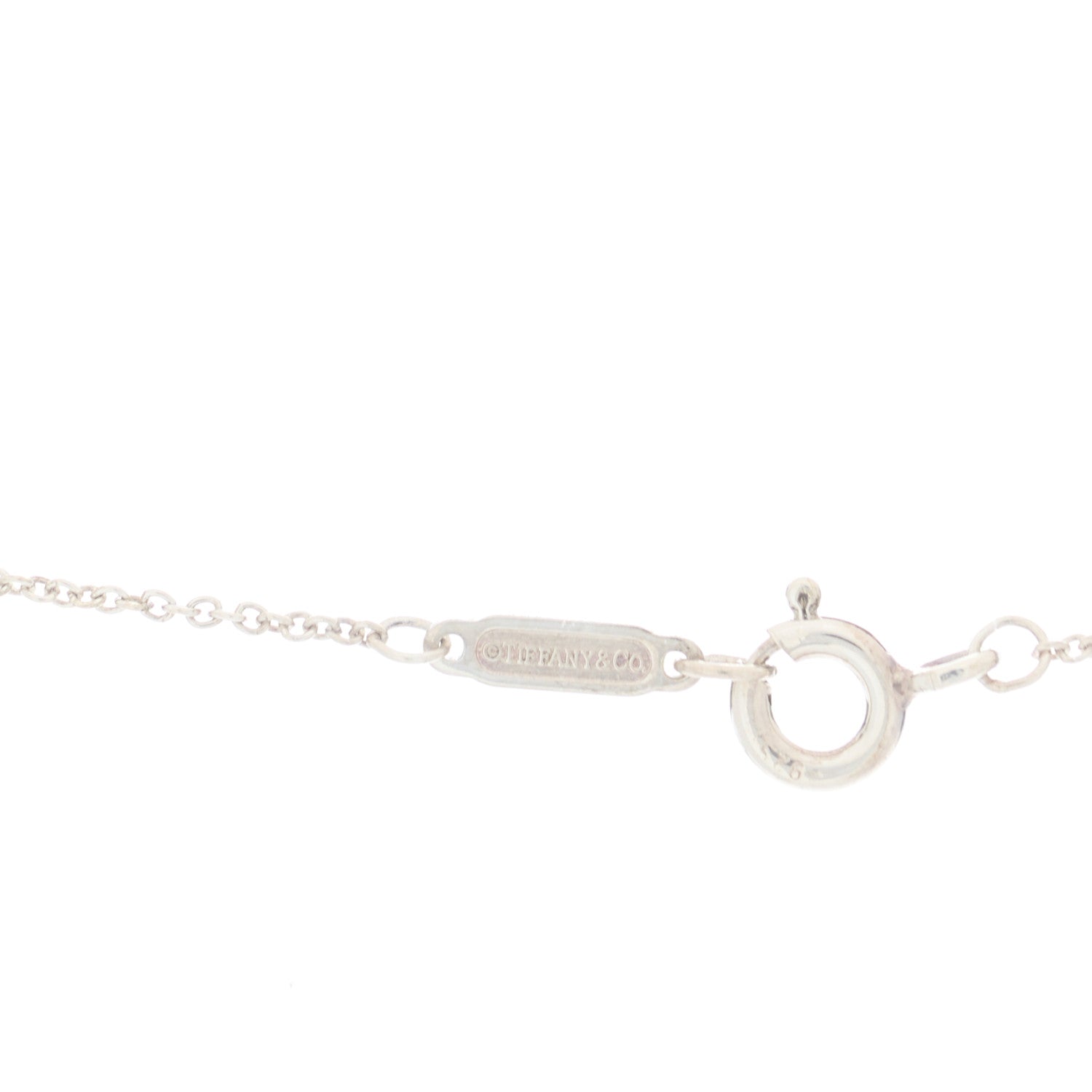 Tiffany Sterling Silver Rubedo 1837 Bar Pendant Necklace 3 of 5