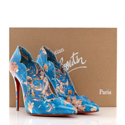 Christian Louboutin Patent Odissey Hot Chick 100 Pumps 36.5 Multicolor 8 of 8
