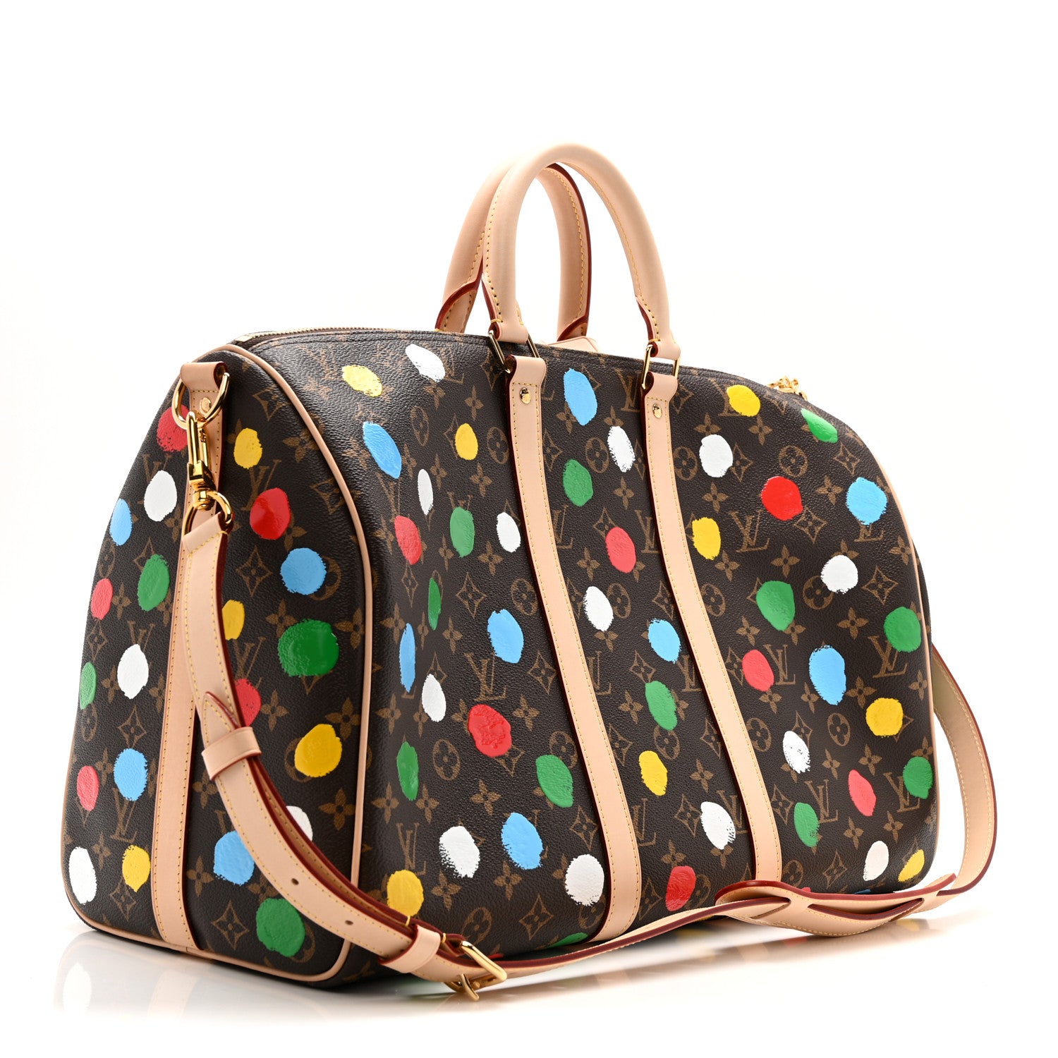Louis Vuitton LV X YK Monogram Dots Keepall Bandouliere 45 5 of 17