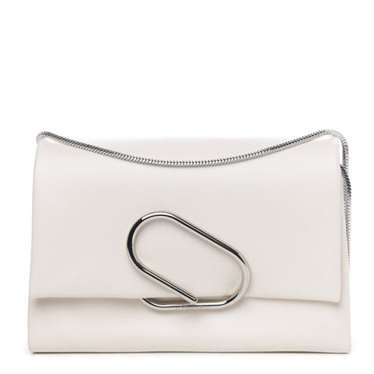 3.1 Phillip Lim 3.1 Calfskin Alix Soft Flap Clutch White 1 of 10