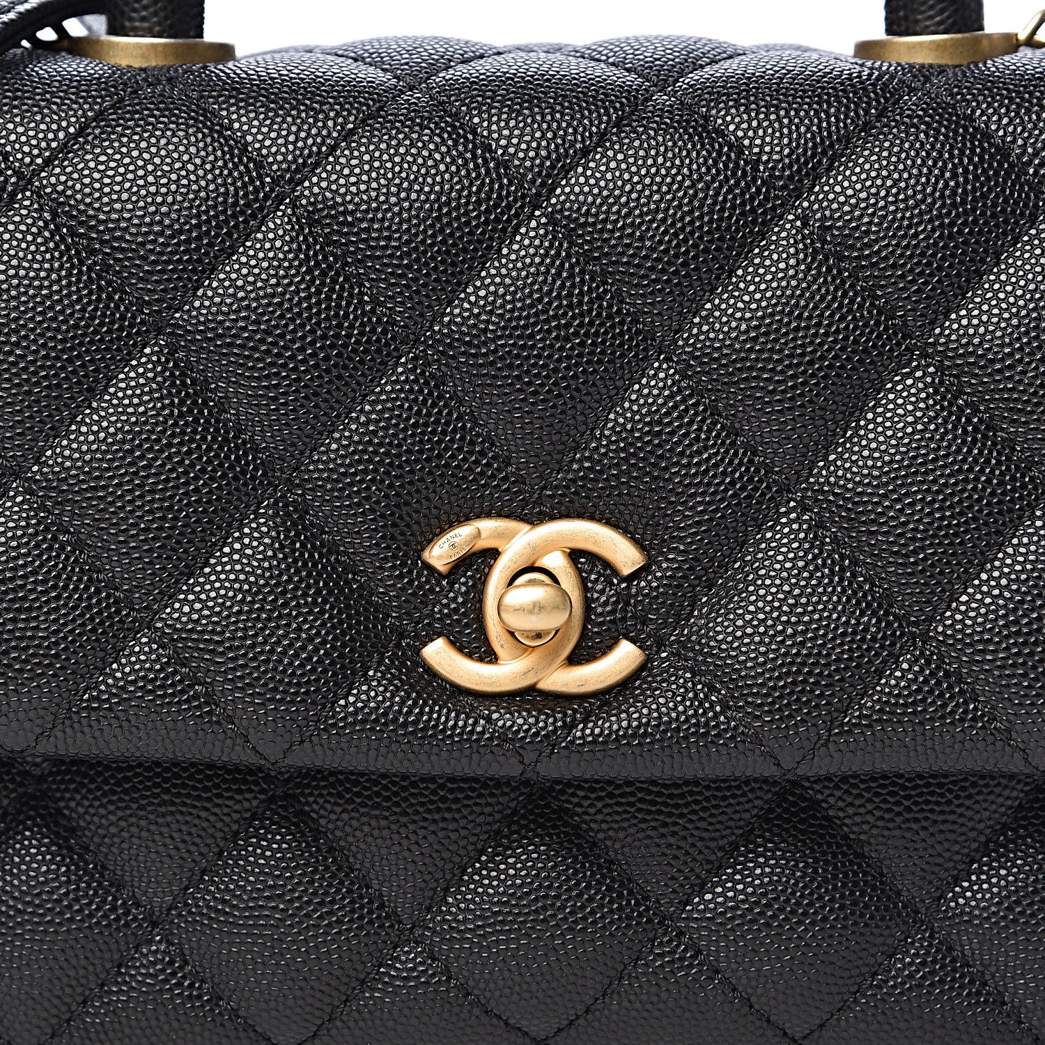 Chanel Caviar Quilted Mini Coco Handle Flap Black 9 of 11