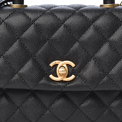 Chanel Caviar Quilted Mini Coco Handle Flap Black 9 of 11