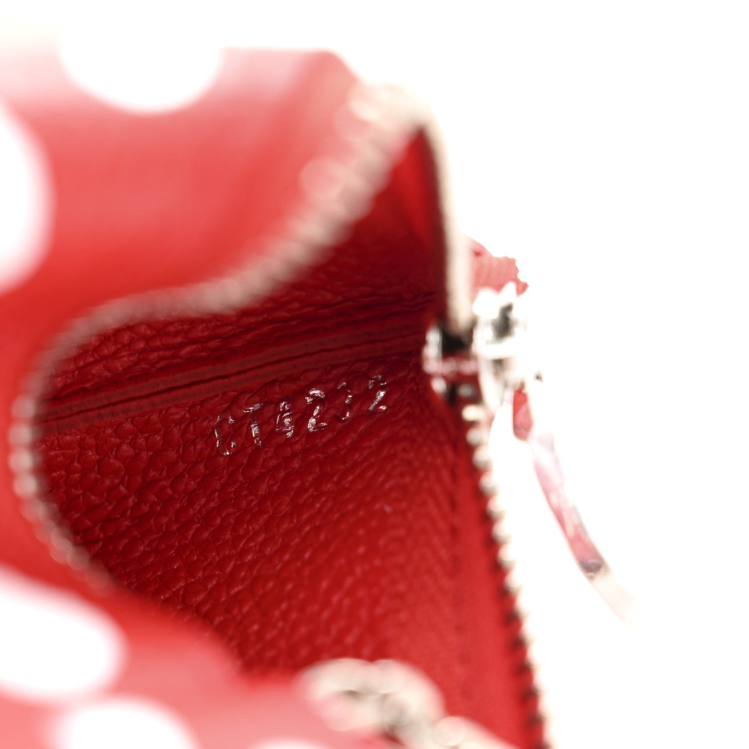 Louis Vuitton LV X YK Empreinte Infinity Dots Key Pouch Red White 8 of 9