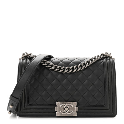 Chanel Caviar Quilted Medium Boy Flap Black 1 of 10