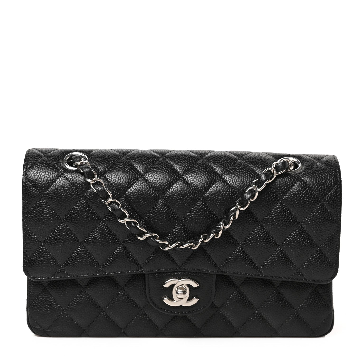 Chanel Caviar Quilted Medium Double Flap Black 1 of 9