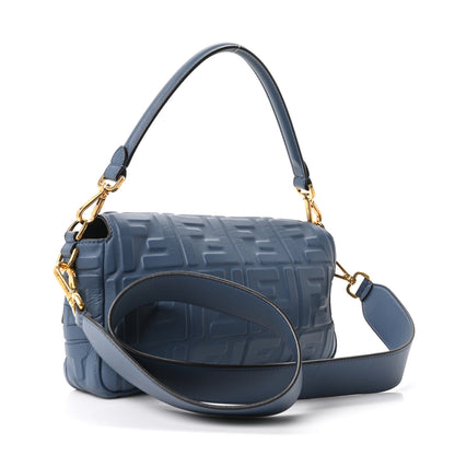 Fendi Nappa FF 1974 Embossed Baguette Mirto 3 of 10