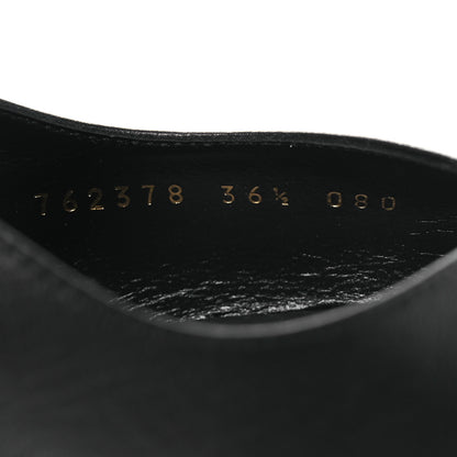 Gucci Calfskin Slingback Pumps 36.5 Black 10 of 11