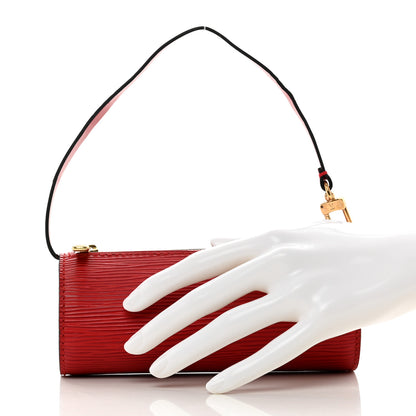 Louis Vuitton Epi Soufflot Pochette Castillan Red 2 of 7