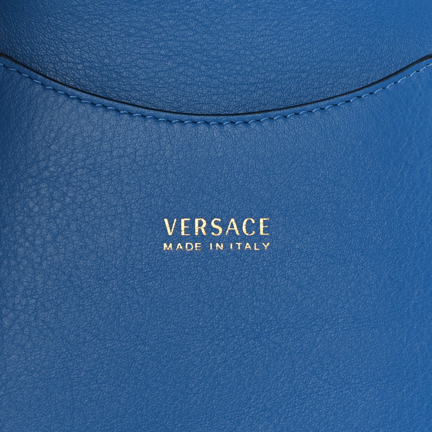 Versace Vitello Medusa Crossbody Phone Pouch Blue 7 of 11
