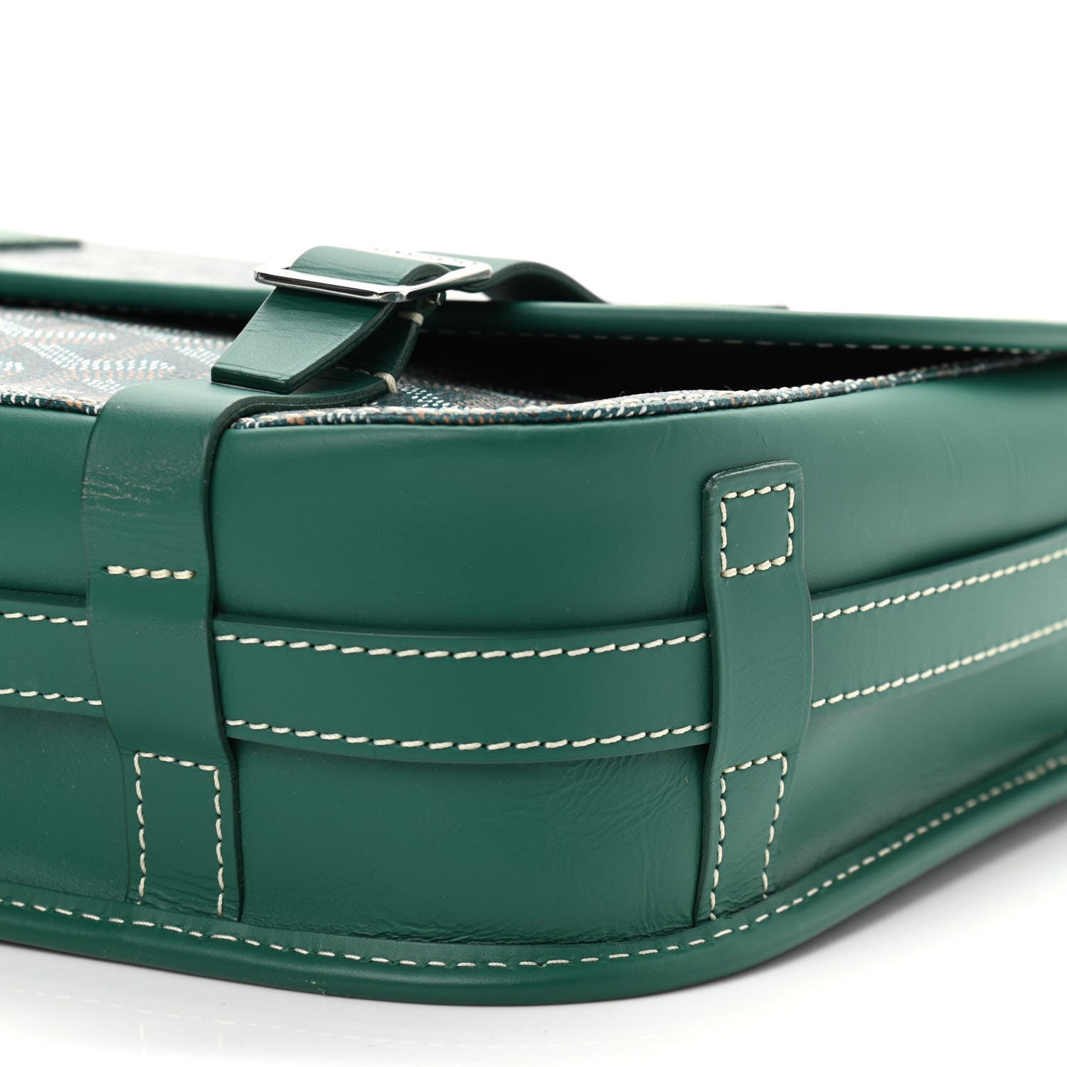 Goyard Goyardine Belvedere MM Messenger Bag Green 9 of 9