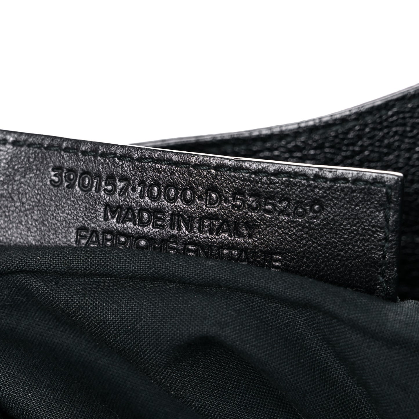 Chevre Silver Metallic Edge Hardware Velo Black