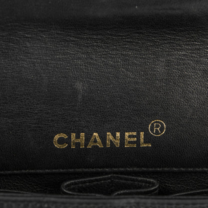 Chanel Lambskin Quilted East West Chocolate Bar Flap Black 7 of 8
