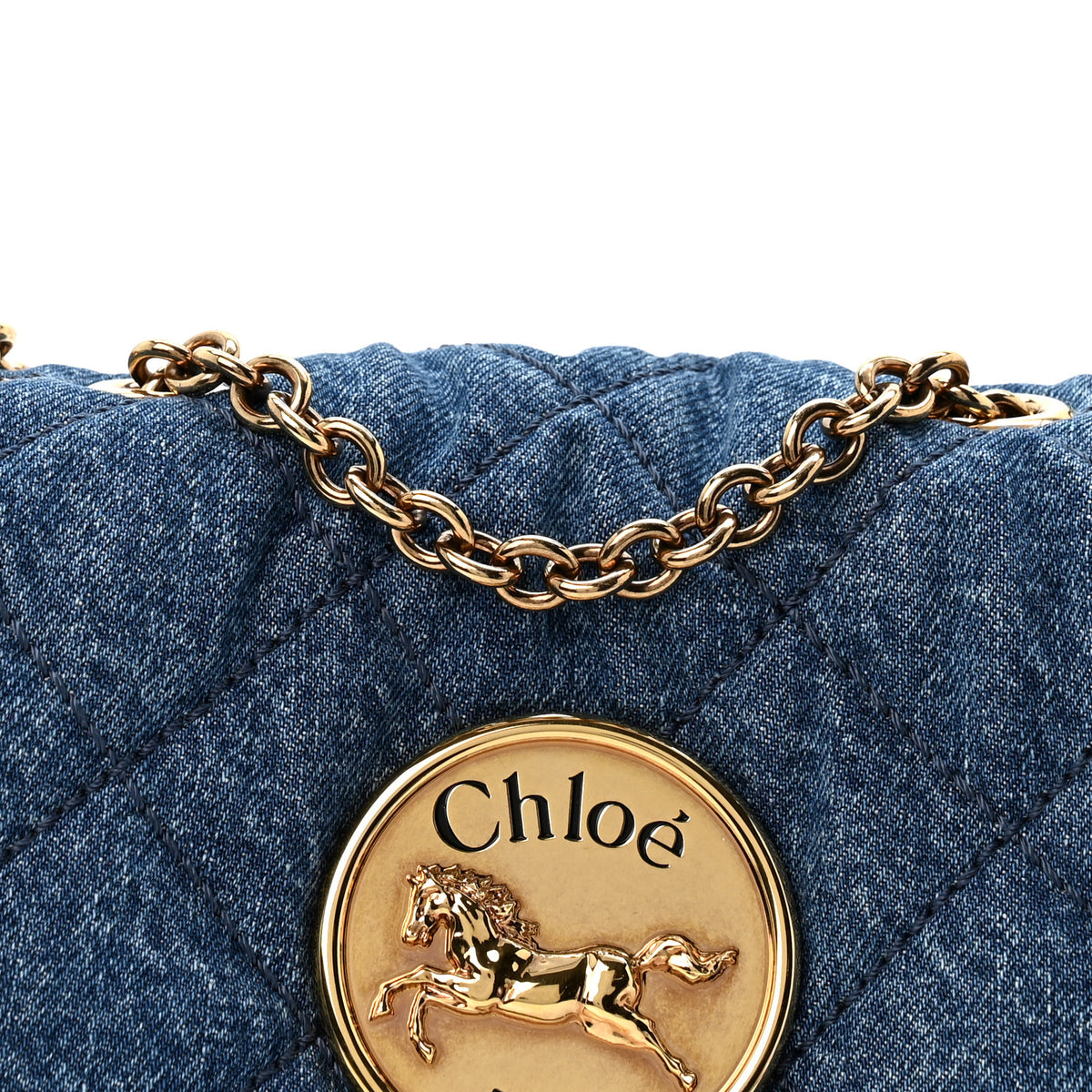Denim Small Heritage Shoulder Bag Ashes Blue