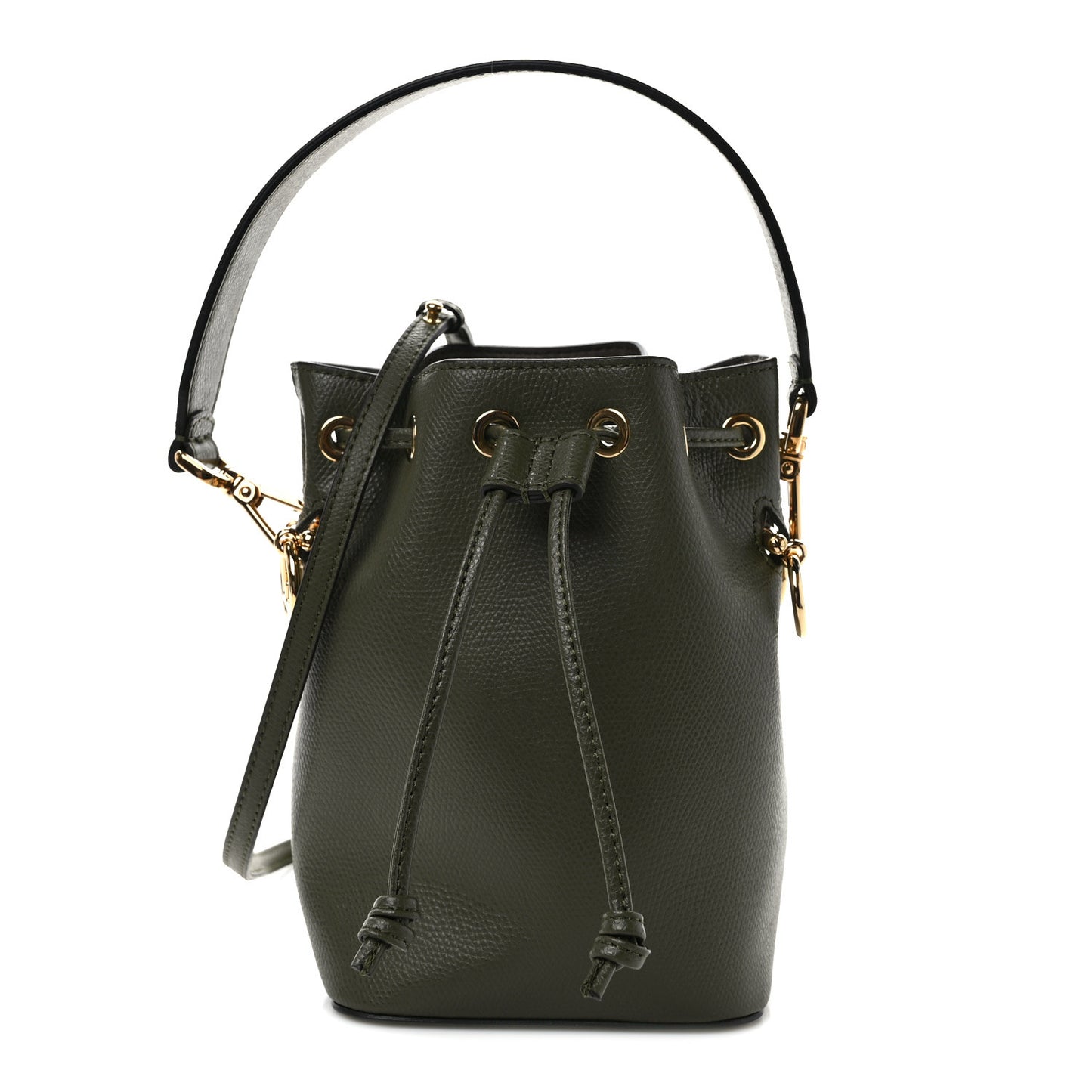 Vitello Cruise F is Fendi Mini Mon Tresor Bucket Bag Asparago