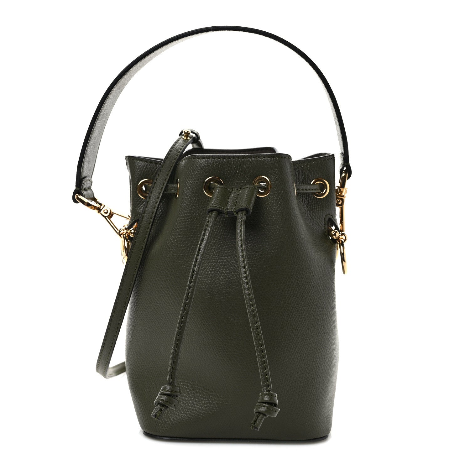 Fendi Vitello Cruise F is Fendi Mini Mon Tresor Bucket Bag Asparago 1 of 9