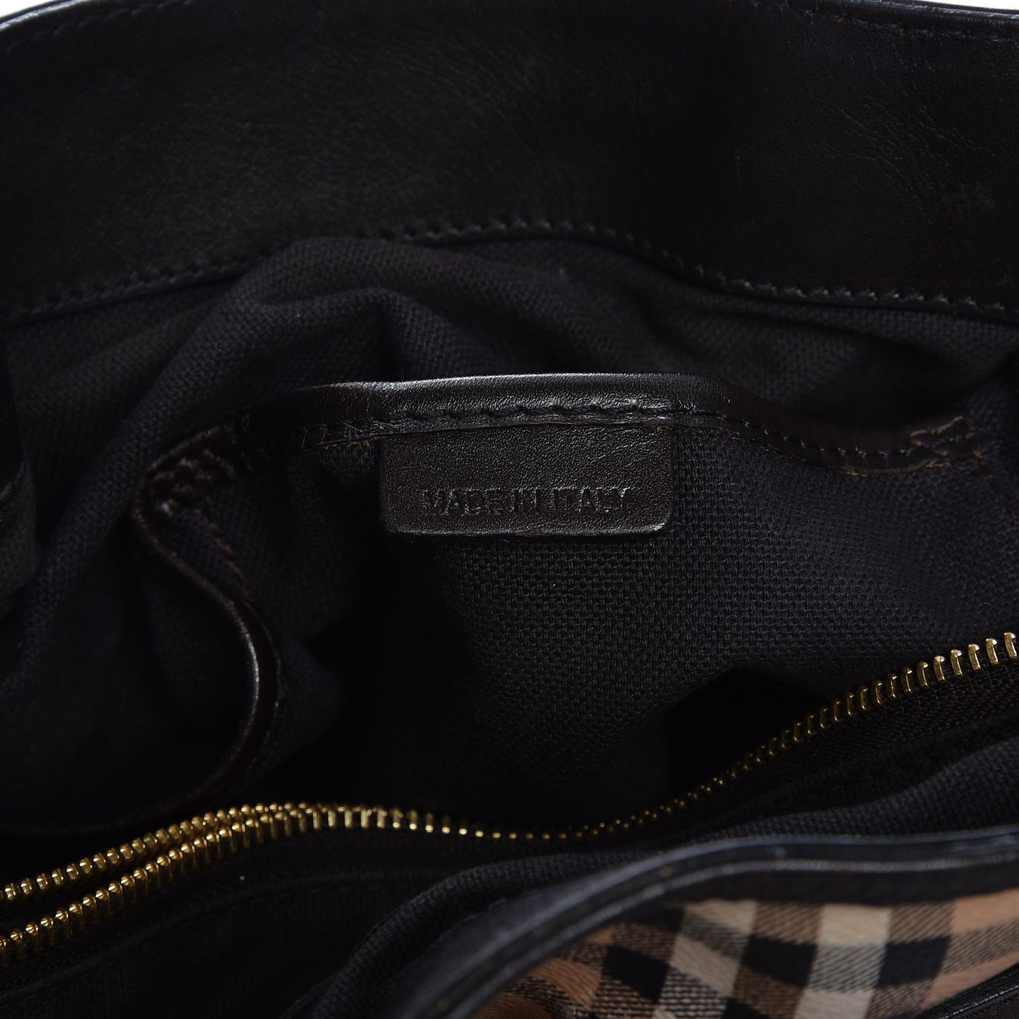 Haymarket Check Medium Golderton Tote Chocolate