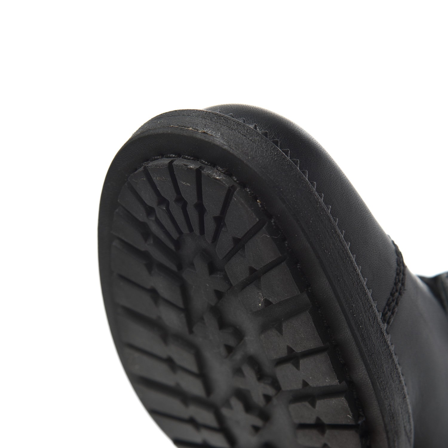 Chanel Calfskin Quilted Lace Up Combat Boots 37 Black 18 of 19