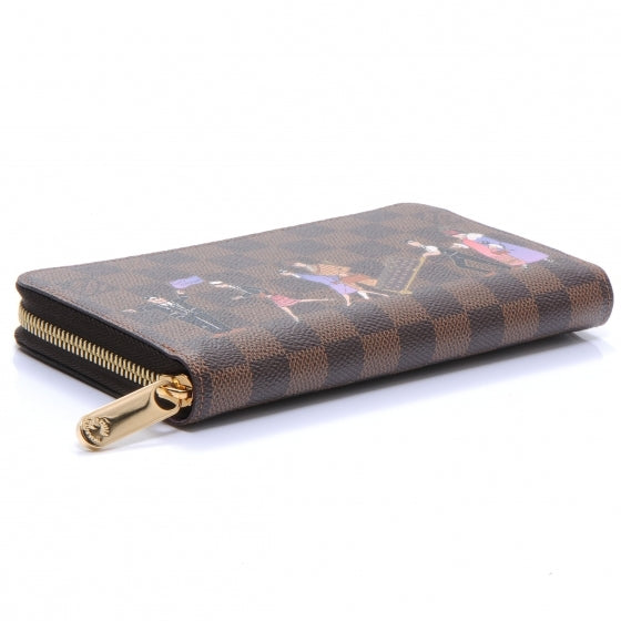 Louis Vuitton Damier Ebene Illustre Zippy Wallet Violet 5 of 8