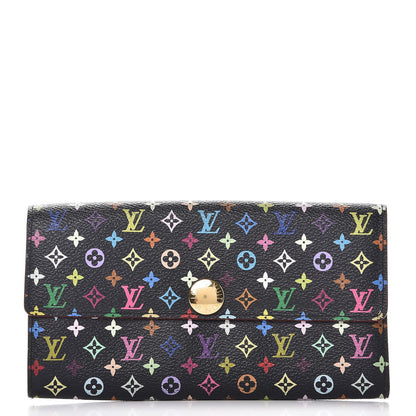 Louis Vuitton Monogram Multicolor Sarah Wallet Black 1 of 8