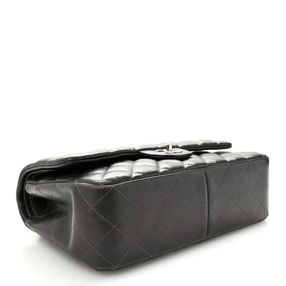 Chanel Lambskin Quilted Jumbo Double Flap Dark Grey 4 of 10