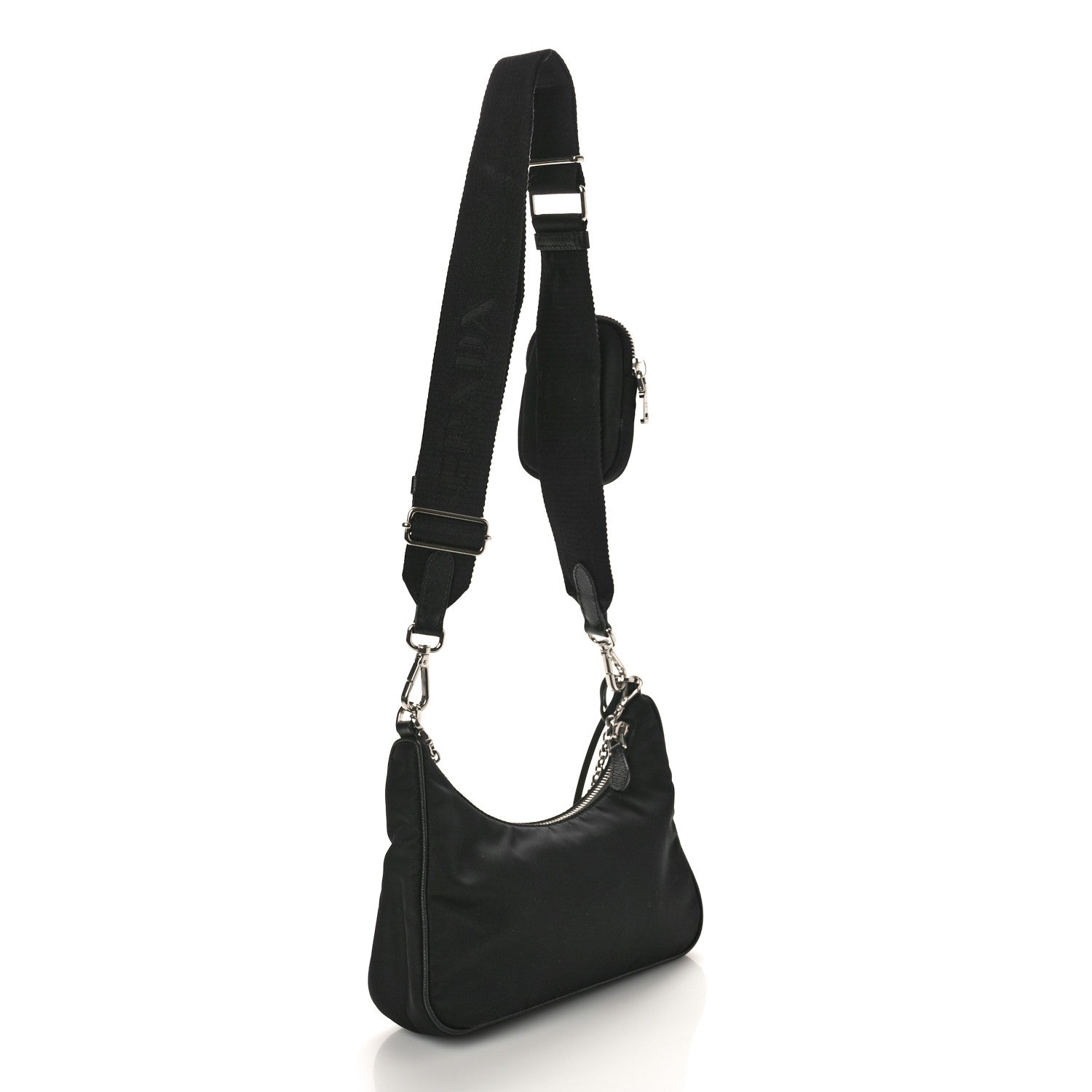 Prada Nylon Re-Edition 2005 Shoulder Bag Black 3 of 10