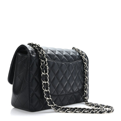 Chanel Lambskin Quilted Jumbo Double Flap Black 3 of 9