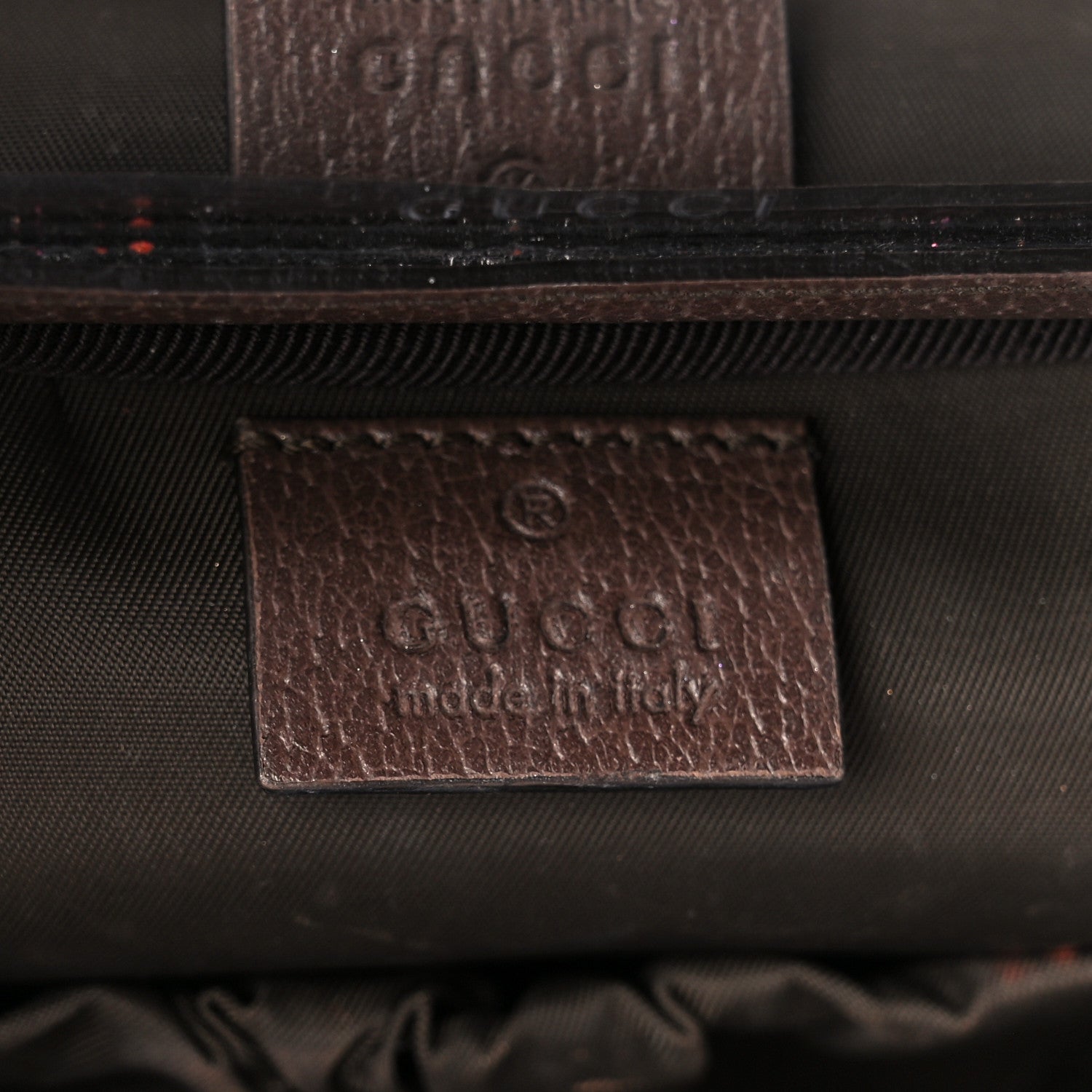 Gucci GG Supreme Monogram Textured Calfskin Web Ophidia Vanity Cosmetic Case Beige Ebony New Acero 6 of 13