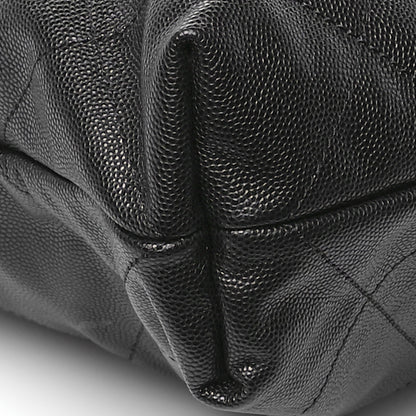 Chanel Shiny Caviar Quilted Monochrome Small Chanel 22 Black 11 of 13