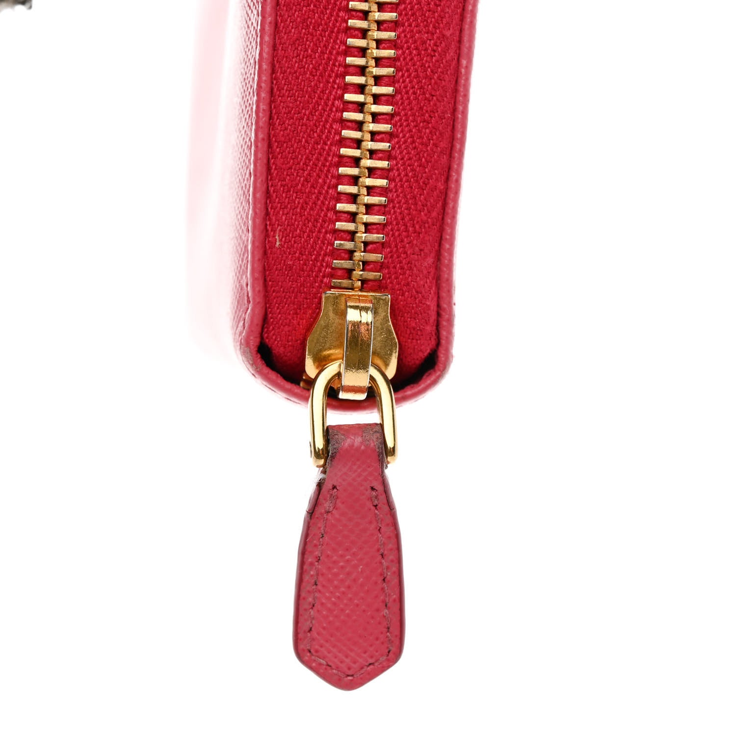 Prada Saffiano Fiocco Bow Zip Around Wallet Peonia 11 of 11