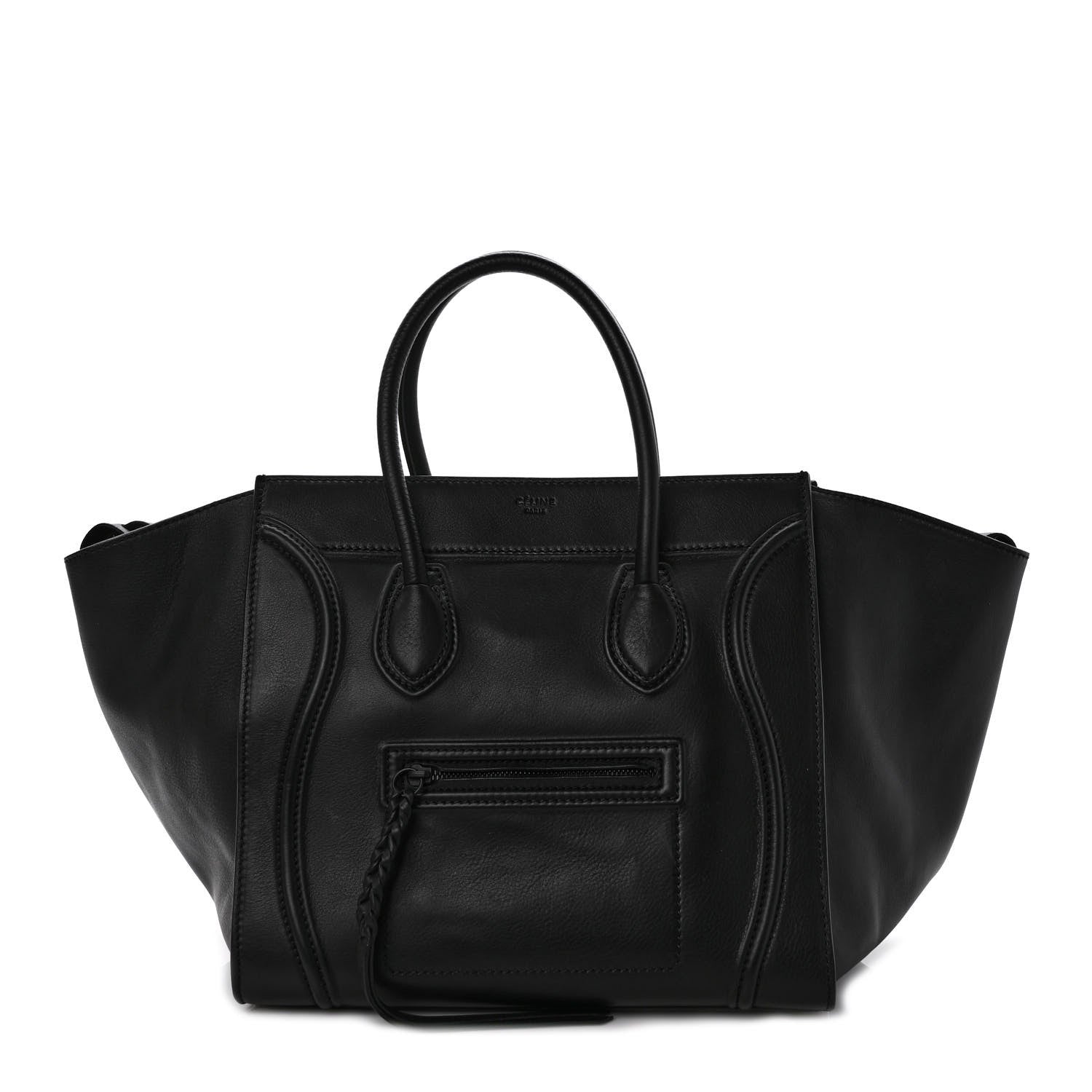 Celine Smooth Calfskin Medium Phantom Luggage Black 1 of 11
