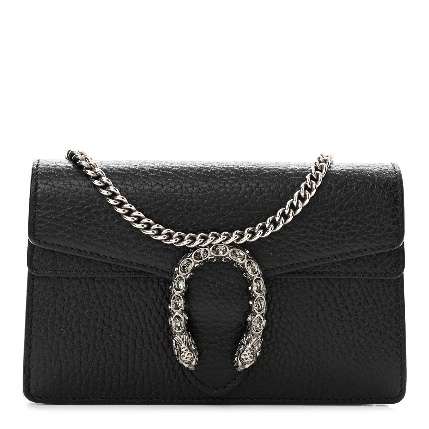 Gucci Calfskin Super Mini Dionysus Shoulder Bag Black 1 of 10