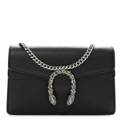 Gucci Calfskin Super Mini Dionysus Shoulder Bag Black 1 of 10
