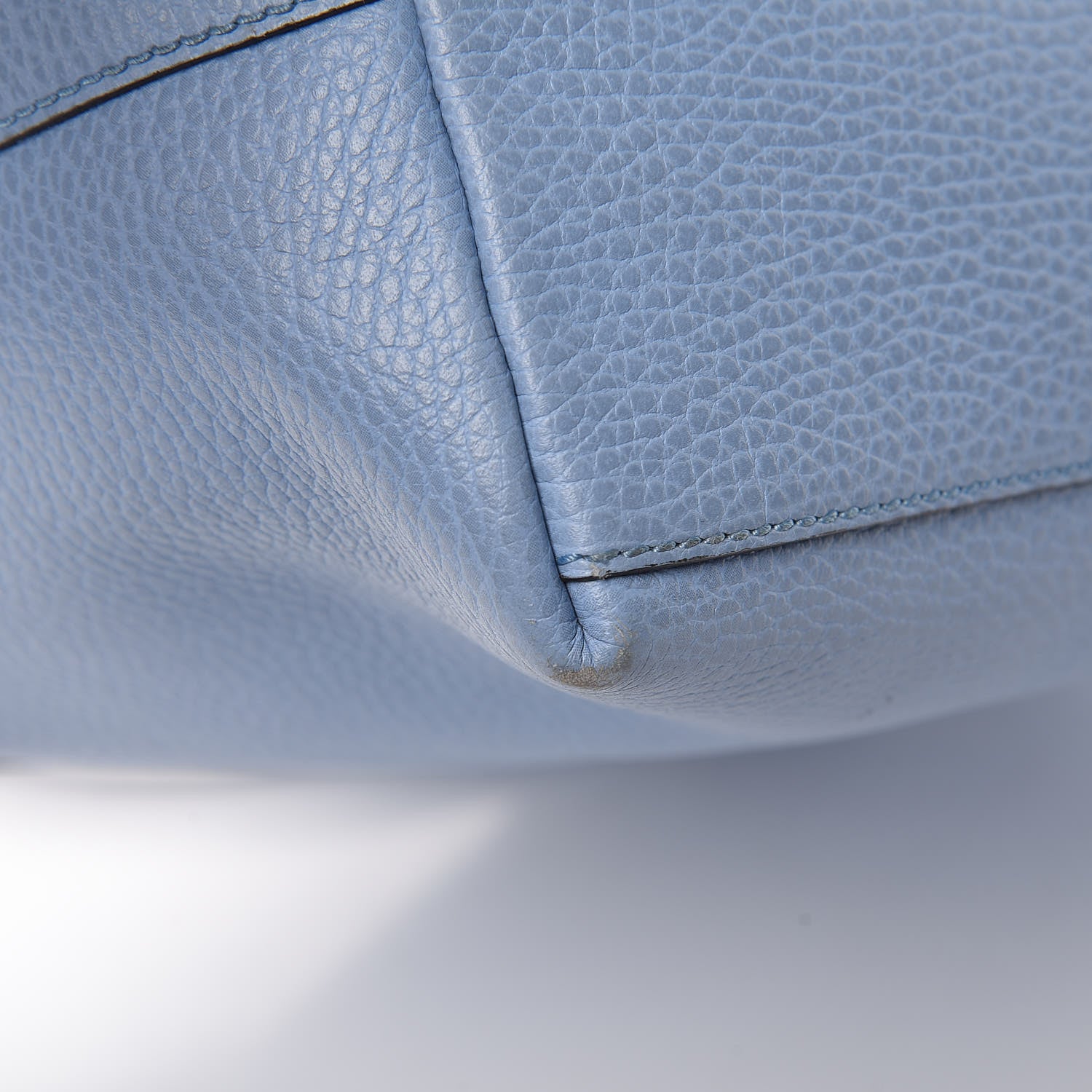 Gucci Dollar Calfskin GG Charm Dome Satchel Mineral Blue 13 of 16